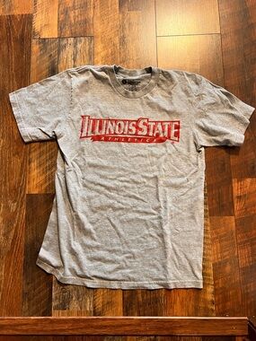 Nike Gray Tee with Red Illinois State Athletics Logo